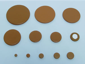 B40M 38.5-53.5mm Plain Sax Pads-Imported Felt